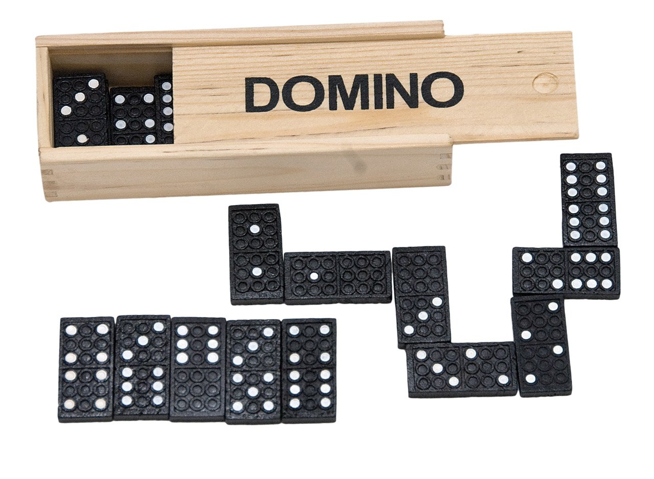 Domino klasik v dřevěné krabičce