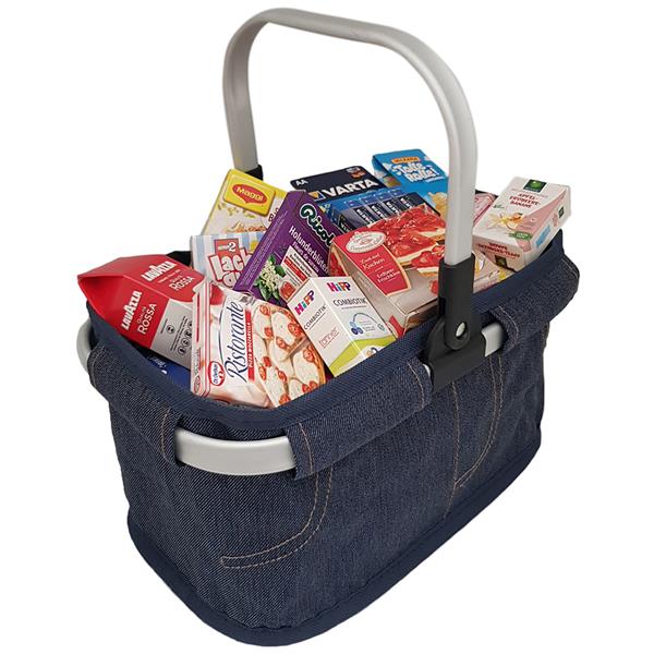 Košík plný nákupu Carrybag JEANS Akce pouze do vyprodání zásob!