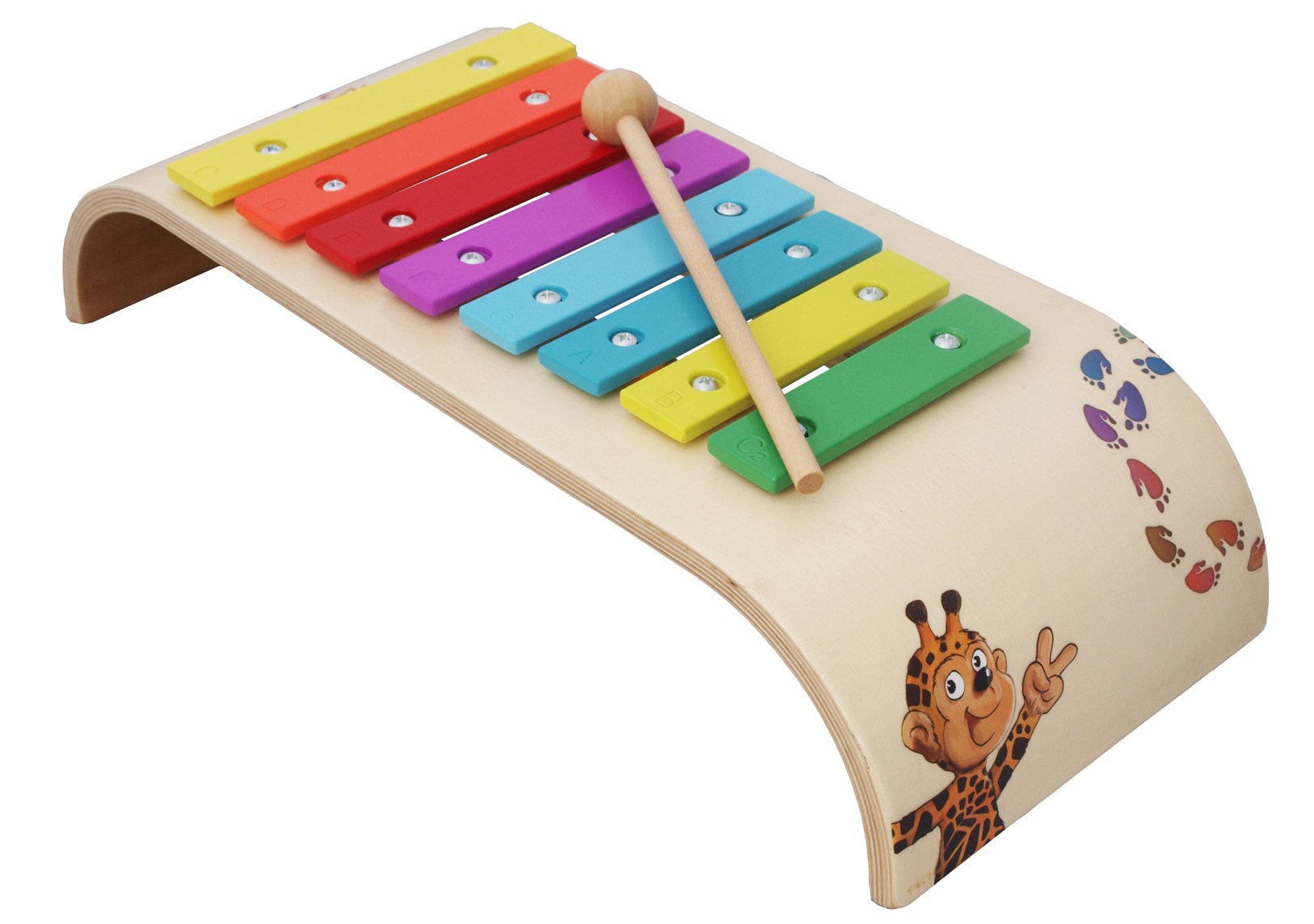 Dětský dřevěný xylofon BELUGA  AKCE pouze do vyprodání zásob!