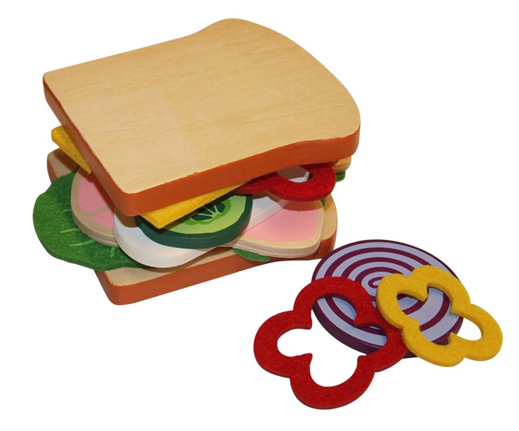 FAST FOOD sáček se sendvičem 19 dílů 