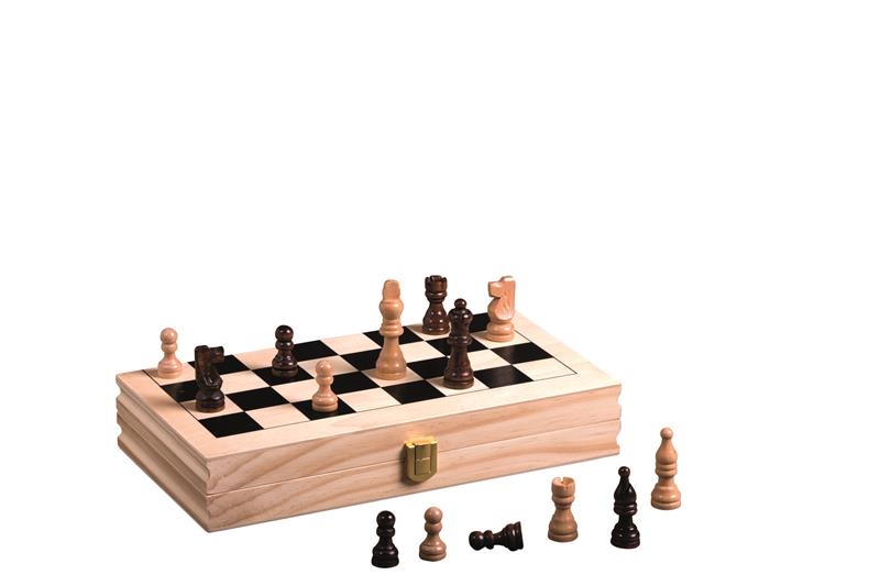 Hra šachy EKO dřevo - DŘEVĚNÉ ŠACHY