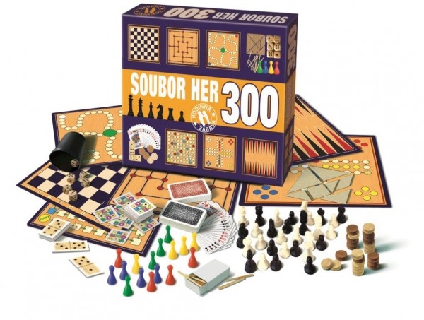 Soubor her 300 společenská hra v krabici 36,5x32x7,5cm