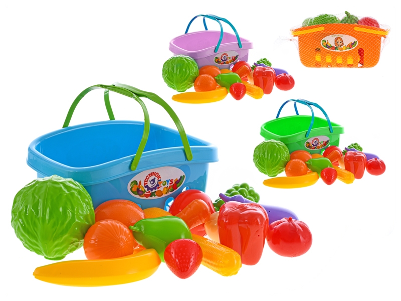 Nákupní košík ovoce/zelenina plast 27 cm 