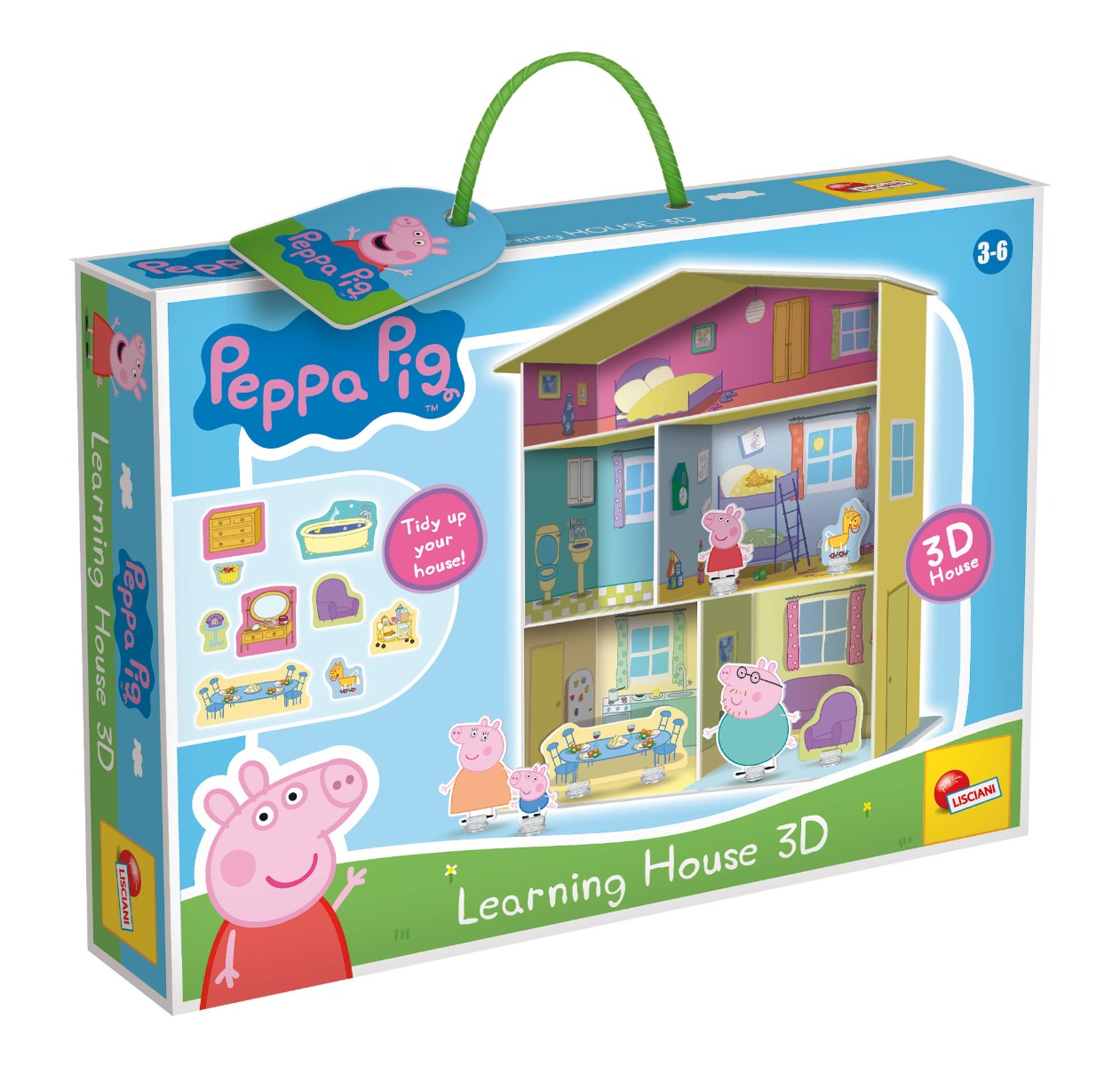 Peppa Pig kartonový dům s doplňky 